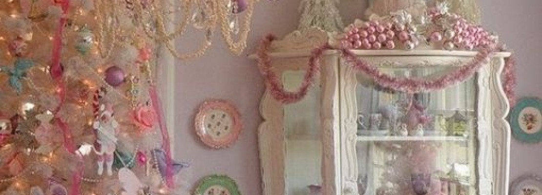 albero di natale shabby chic come decorarlo