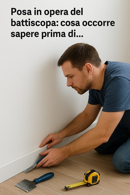 Come si posa correttamente un battiscopa? Scoprilo qui