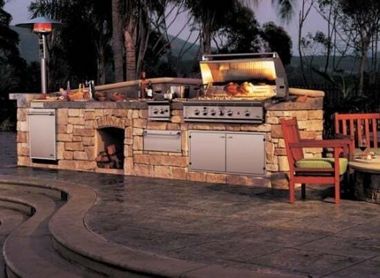 Immagine di barbecue realizzato in muratura