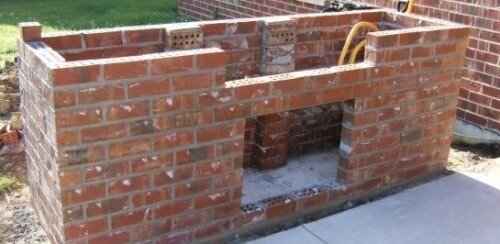 Muri di barbecue in muratura