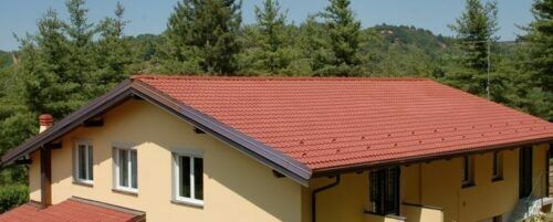 Casa con tetto ventilato realizzato