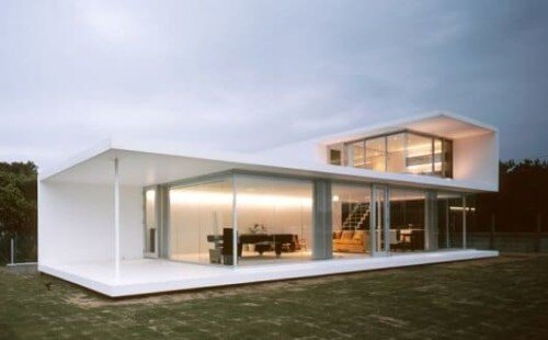 Una casa prefabbricata in muratura di design