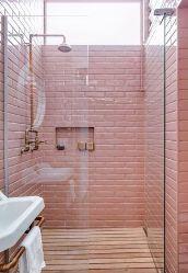 Foto di doccia in muratura con mattoni