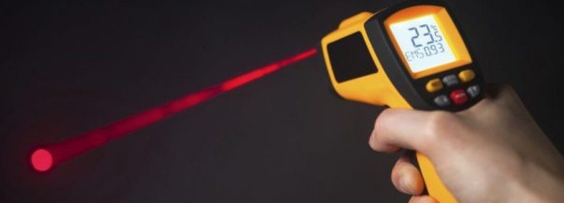 Una pistola termica laser
