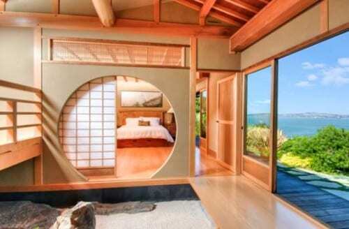 Una casa con interni Zen.
