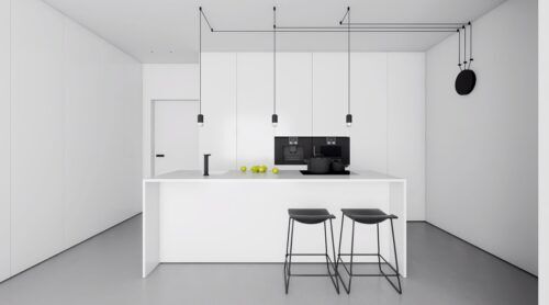Cucina in stile minimalista: linee pulite, materiali di qualità e colori neutri