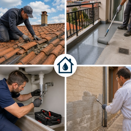 Soluzioni per infiltrazioni d’acqua in base alla causa.