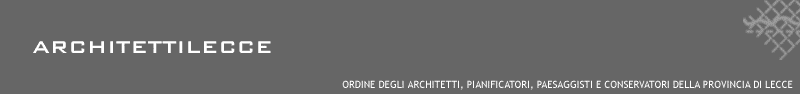 Logo Ordine degli Architetti, Pianificatori, Paesaggisti e Conservatori della Provincia di Lecce