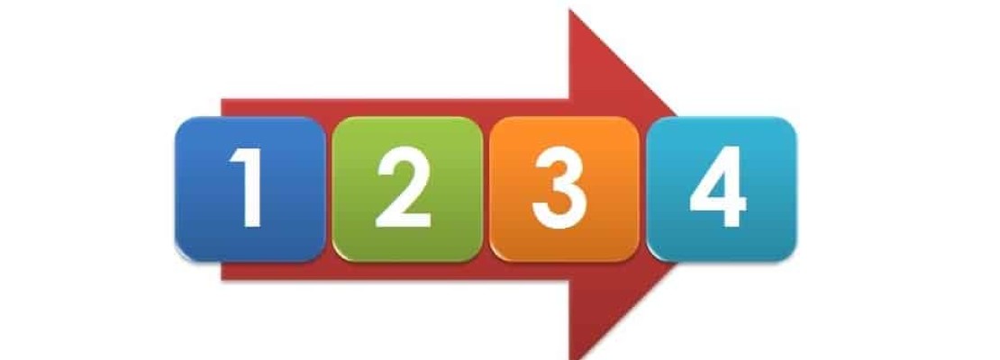Immagine di 4 fasi (1-2-3-4)