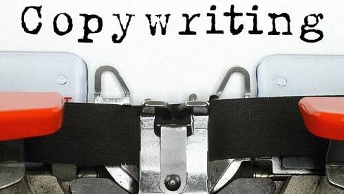 Immagine di macchina da scrivere con scritta Copywriting