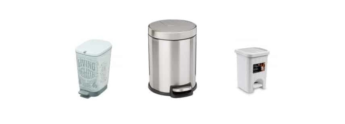 3 differenti pattumiere da bagno