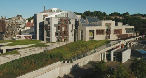 Parlamento scozzese a Edimburgo, opera dell'architetta italiana Benedetta Tagliabue