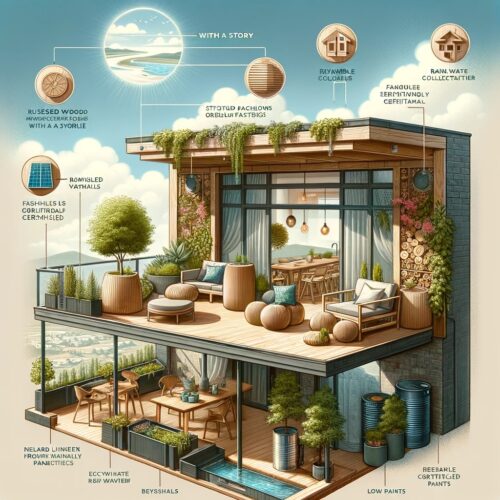 Balcone Ristrutturato con Principi di Sostenibilità Ambientale - Innovazione ed Eco-Responsabilità