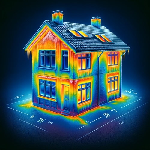 Isolamento termico di una casa moderna e classe energetica