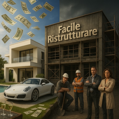 Villa di lusso acquistata con fondi sottratti da Facile Ristrutturare, indagine per truffa.