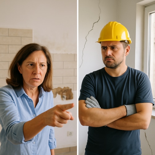 Come chiedere un risarcimento per lavori edili fatti male durante la ristrutturazione?