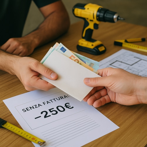 Casa, l’Italia torna al nero: ecco quanto ci guadagna chi evade sui lavori