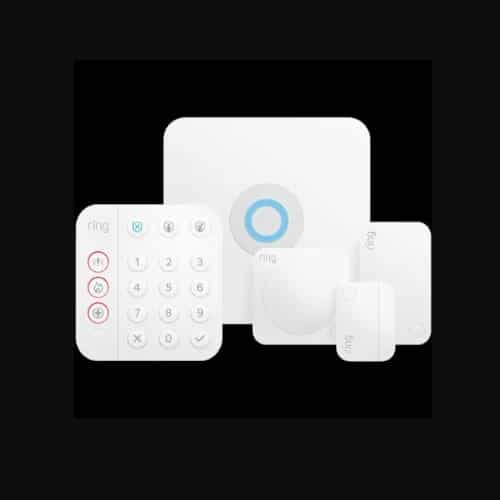 Ring alarm Amazon centralina, sensori e tastierino.