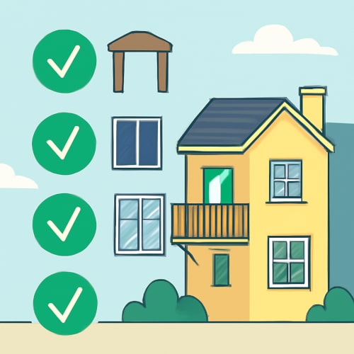 Illustrazione digitale in stile flat che mostra una casa italiana ristrutturata con tettoia, pannelli fotovoltaici e nuove finestre. Accanto, simboli verdi di approvazione indicano gli interventi consentiti direttamente dai Comuni secondo il nuovo disegno di legge (ddl) sui beni culturali.