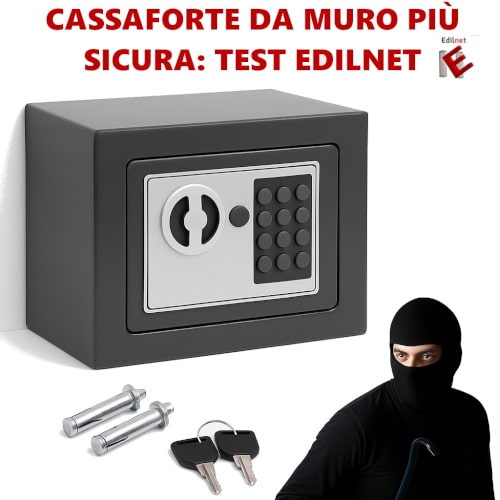 Fai il test di Edilnet per scoprire quale modello di cassaforte da incasso a muro è migliore per te Copertina post comparazione casseforti più sicure da muro