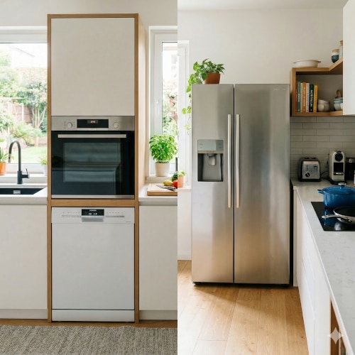 Elettrodomestici da incasso o a libera installazione: come trovare la soluzione più giusta per la tua cucina