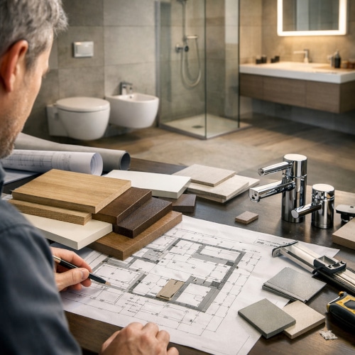 La progettazione tecnica del bagno richiede analisi degli spazi, scelta dei materiali e integrazione corretta degli impianti.