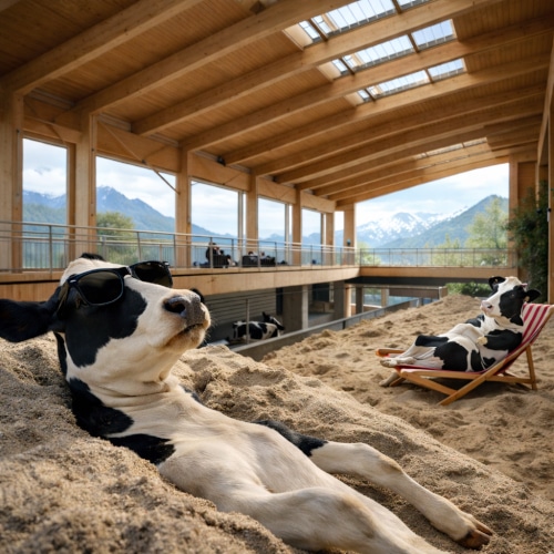 Big Zip la stalla delle mucche felici vince il premio per l’architettura in legno