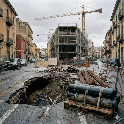 La guerra colpisce le strade italiane: più buche, meno asfalto e cantieri a rischio