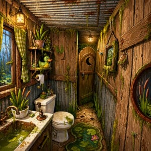 Winkle rifa un bagno stile latrine e lo trasforma in quello della palude di Shrek