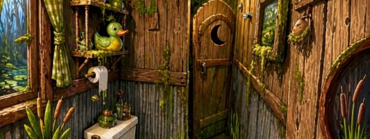 Winkle rifa un bagno stile latrine e lo trasforma in quello della palude di Shrek