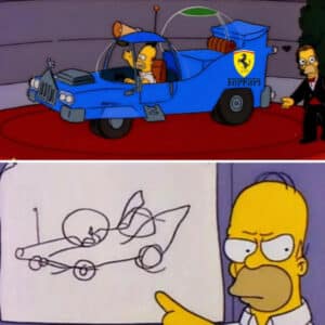 Homer Simpson Ferrari Luce meme