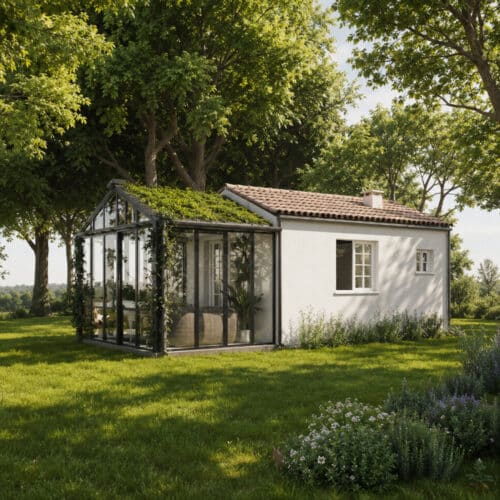 Famiglia nel bosco: ecco il rendering della nuova casa in bioedilizia senza termosifoni