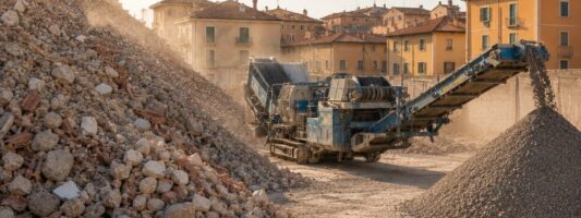 Più della metà dei rifiuti speciali italiani arriva dai cantieri. Il Rapporto Ispra rivela però la crescita del recupero e il calo della discarica.