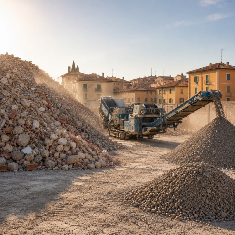 Più della metà dei rifiuti speciali italiani arriva dai cantieri. Il Rapporto Ispra rivela però la crescita del recupero e il calo della discarica.