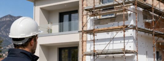 Ristrutturazione casa nuovi obblighi sulle rinnovabili dal 3 agosto 2026. Ristrutturazione casa con fotovoltaico, cappotto termico e pompa di calore.