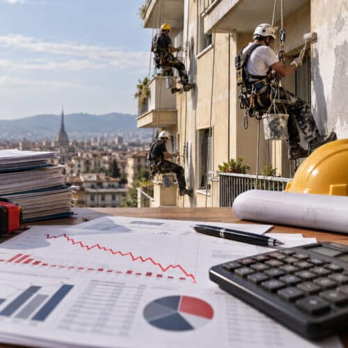 EdiliziAcrobatica senza rete: crollo al rientro in Borsa e 17 milioni di rosso