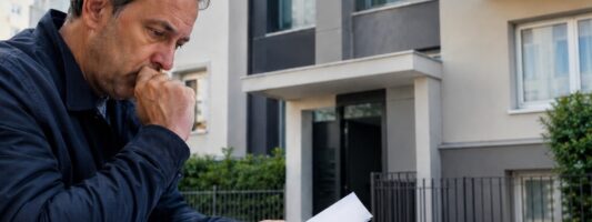 Plusvalenza Superbonus: vendita di una casa ristrutturata con chiavi, documenti immobiliari e calcolatrice.